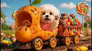 Cute Maltese Fruit Train Adventure 🚂🍊🍎 | Cutest Maltese Journey #trending