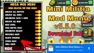 Mini Militia Mod Menu v5.6.0 | Download By Mediafire | Mini Militia Mod Download Link | XYED444