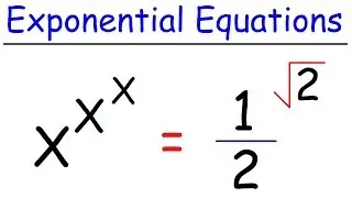 Math Problems - Exponential Equations With Radicals