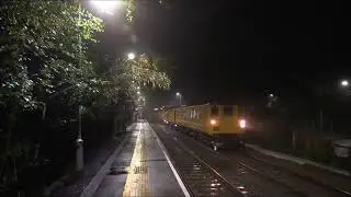 DBSO 9702 leads 3Q72 test train with 37610 with a few horns passes Brundall