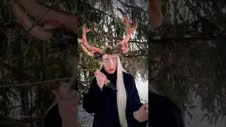 Frau Perchta Cosplay Part 2 - Bone Knife #cosplay #frauperchta #alpinefolklore