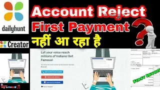 Dailyhunt Creator Bank Account Approval Pending Problem First Payment Not Received Full Tutorial