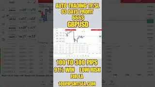Expert Advisor : 100 Pips MT5 EA | $666 Profit on GBPUSD in only 03 Days | Trading Robot!