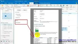 How to print a list of meeting attendees and responses in Outlook