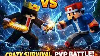 MINECRAFT PVP FIGHT MY FRIEND  ||  MONU ELITE 