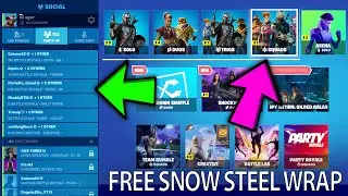 Place Top 10 with friends in squads || Snow Steel Wrap