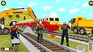 TRAIN TRACK CONSTRUCTION SIMULATOR 3D - ANDROID GAMEPLAY