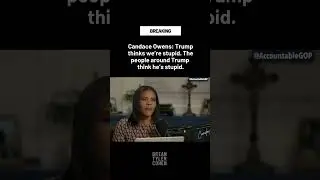 Candace Owens: &ldquo;Trump thinks we&rsquo;re stupid&rdquo;