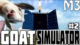 Goat Simulator Funny Moments - Demon Feather Goat, Space Goat & Blue Crate Success