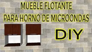 🚨🔨 Haz tu MUEBLE FLOTANTE PARA HORNO DE MICROONDAS.✅