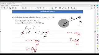 Newton's Law of gravitation Question 5 A2 Physics Unit 5 Lecture 6 part g