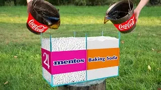 Experiment: Coca Cola VS Mentos & Coca Cola VS Baking Soda