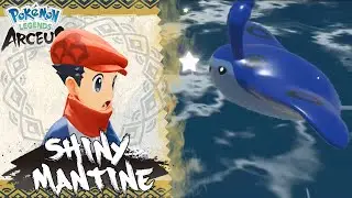 Shiny Mantine Found Twice in Cobalt Coastlands! Shiny Living Dex Series in Pokemon Legends Arceus
