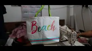 Canvas Beach Bag Making II #canvas #jutebag #jute