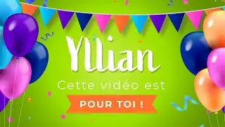 Joyeux anniversaire Yllian ! 🎉🐱 Tous mes v&oelig;ux d'anniversaire rien que pour toi !