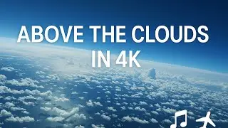 Above the Clouds in 4K | Relaxing Scenic Flight | LG TV 4K Demo ✈️☁️