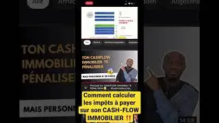 Comment calculer les imp&ocirc;ts sur son Cash-flow immobilier- voir Video Enti&egrave;re