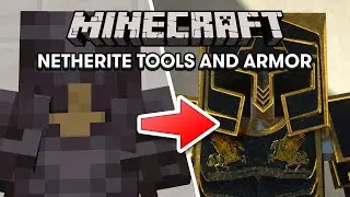 Realistic Netherite Tools, Weapons, and Armor for Minecraft with Realism Mats Texture Pack