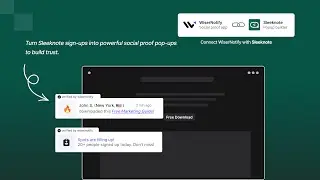 🔥 Show SleekNote Subscribers as Social Proof | WiserNotify Social Proof tool