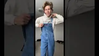 Styling my new Dickies denim overalls