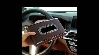 High-end Car Tissue Box Napkin Automatic Storage Handkerchief Storage Box With Clock And Temporary