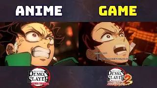 The Hashiras VS Muzan Side By Side Comparison - Demon Slayer Hinokami Chronicles 2 VS Anime