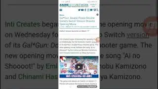 Gal*Gun: Double Peace Shooter Game's Switch Version Streams Opening Movie