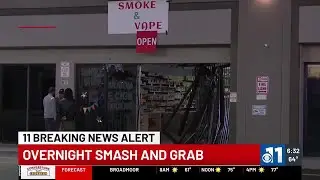 WATCH: Another overnight smash-and-grab