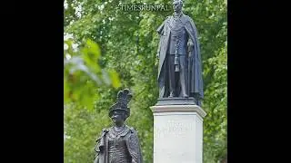 Unveiling memorial statue Of Queen mother and King George VI #queenelizabeth #queenmother
