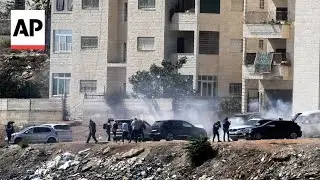 Israeli military fire tear gas at crowds awaiting prisoner releases in West Bank