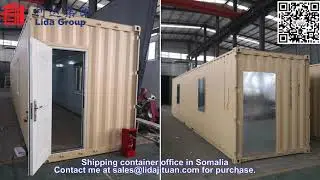 40ft Shipping Container Office in Somalia by Weifang Henglida Steel Structure Co.,Ltd.
