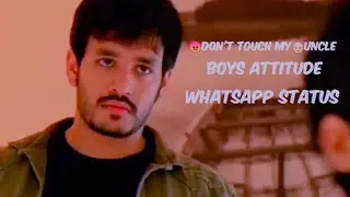 😡don't touch my👴🏻uncle 😈boys🔥attitude😎 Killers🤕WhatsApp status