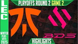 FNC vs BDS Highlights Game 2 | LEC Winter Playoffs Lower Round 2 2025 | Fnatic vs Team BDS G2