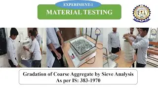 Gradation of Coarse Aggregate by Sieve Analysis || Experiment-1 || Material Testing Lab || GP BOUDH