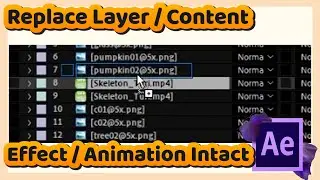How to Replace or Swap Layers / Contents in Adobe After Effects