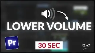 How to LOWER VOLUME | Premiere Pro