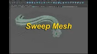 Tự Học 3D Online - Sweep Mesh l&agrave;m d&acirc;y thừng - Hướng dẫn Maya cơ bản #maya