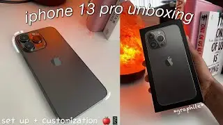 Iphone 13 Pro Unboxing And Accessories Aesthetic Phone Setup And Customization | Asmr