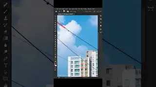 How To Remove Wires in Photoshop - Short Photoshop Tutorial #shorts