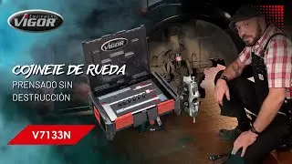 Juego de herramientas para cojinetes de rueda VIGOR para furgonetas con tracción trasera