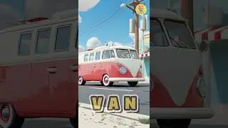 VAN 🚐 | Vehicles Song | Transportation Song for Kids | Kids Songs & Nursery Rhymes #shorts #music