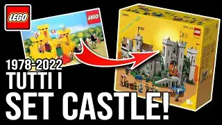 TUTTI I SET LEGO CASTLE DAL 1977 A OGGI + BONUS! COLLEZIONE COMPLETA, TUTTI I PERSONAGGI E LA STORIA