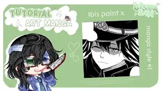 . ꜝꜞ ☃️  ᳝ ࣪ ( tutorial art manga style #1 ) ☁️ׂ ʬʬ┆gacha tutorial ☔