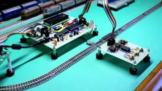 Model train control with PIC