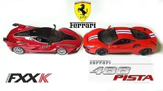 FERRARI FXX K vs. 488 PISTA 1:24 Bburago