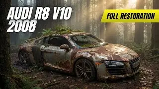 FULLY Restoration Abandoned  Audi R8 V10 2008 | ASMR Restoration AUDI R8 