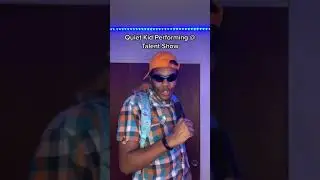 Quiet kid sings at school talent show