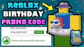 NEW CODE! ROBLOX 14TH BIRTHDAY PROMO CODE! The Birthday Cape!