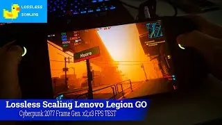 Lenovo Legion Go Lossless Scaling Frame Generation LSFG 3 Cyberpunk 2077 FPS Test #losslessscaling