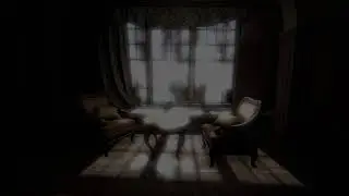 Video Game Ambience Asmr - (Layers of Fear) Dark Room with Thunder and Lightning